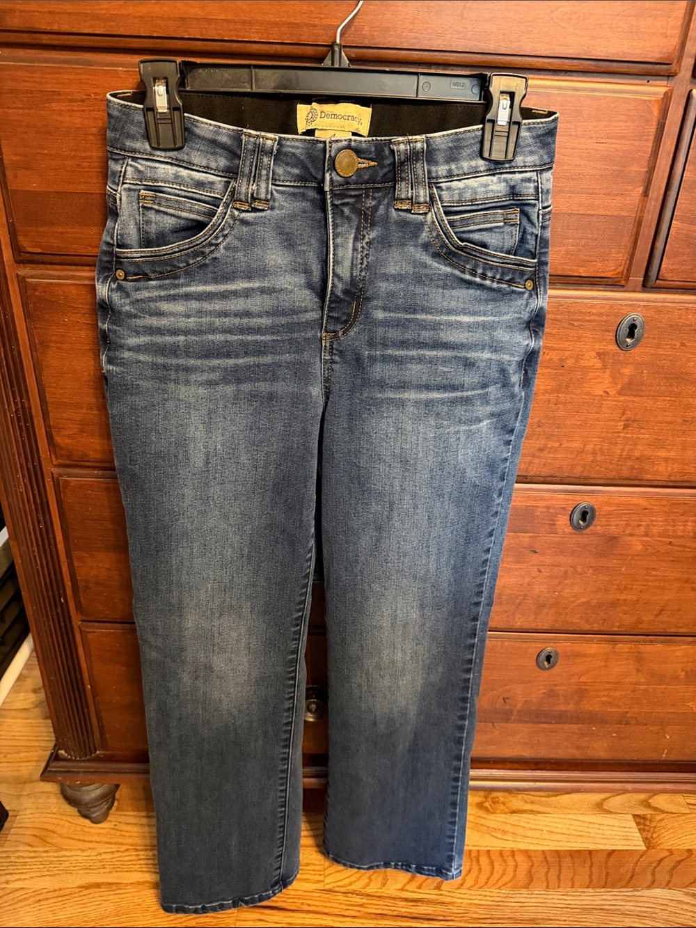 Democracy Straight Leg Jeans in Faded Blue Wash